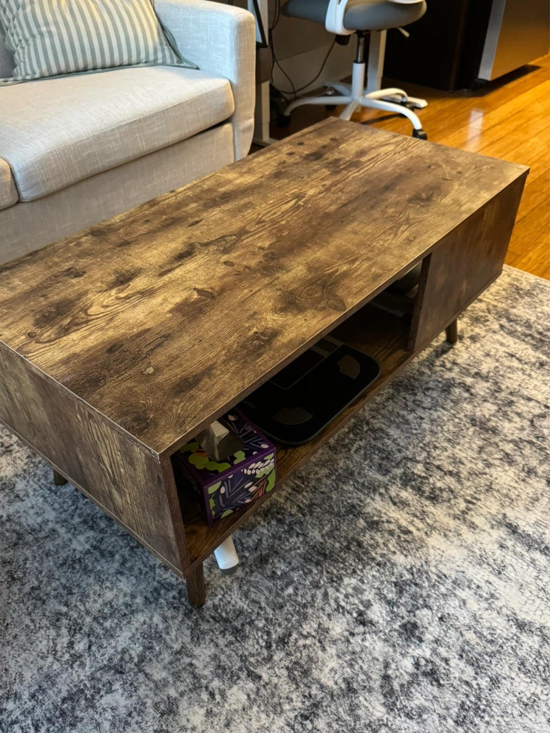 Mid-Century Modern Coffee Table - Wood Grain Finish - photo 2