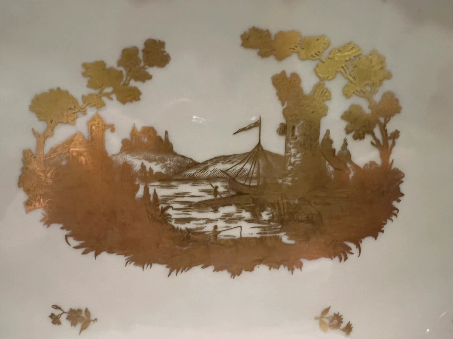 Delvaux Paris Vintage Porcelain Serving Platter - photo 2