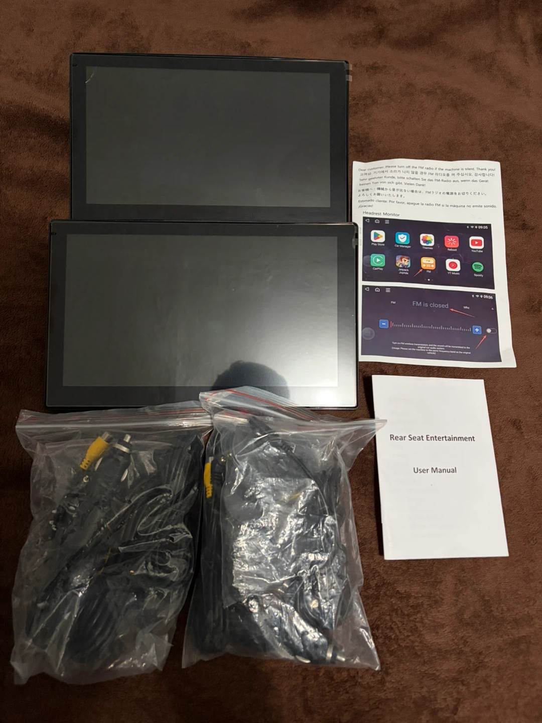 Rear Seat Entertainment 2 Touch screens 11.6 Inch’s Model S101