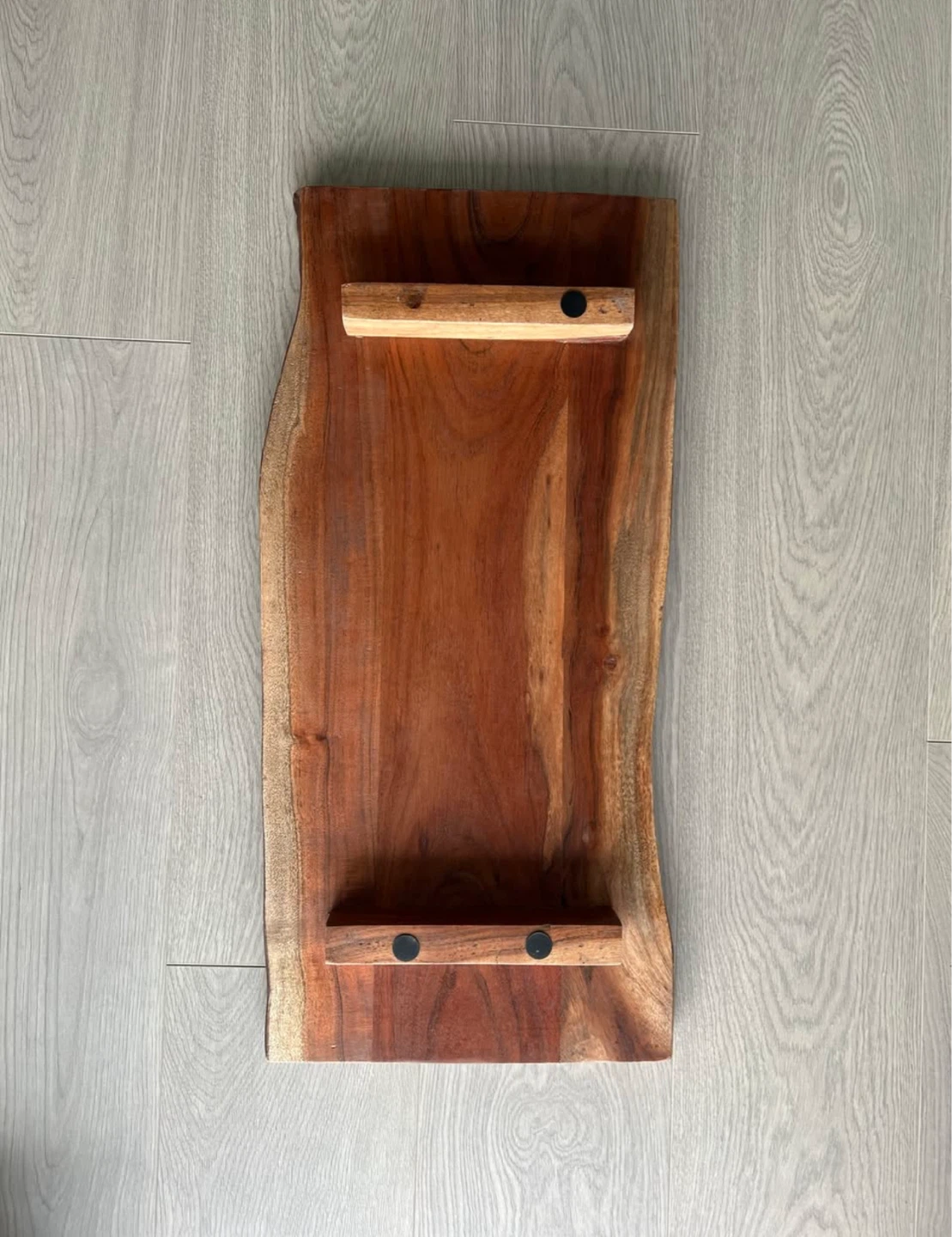 Wood Riser Tray Wood Pedestal Decorative Pedestal Tray - photo 2