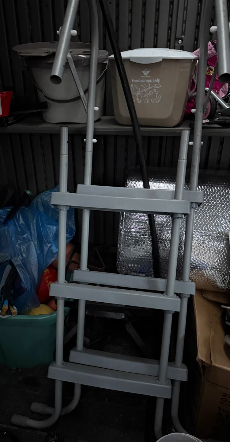 Grey 3-Step Ladder
