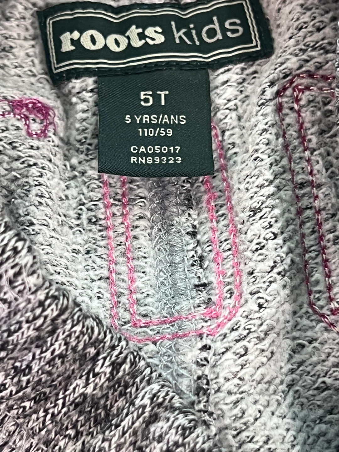 Roots Kids Salt & Pepper Sweatpants – Girls Size 5T - photo 5