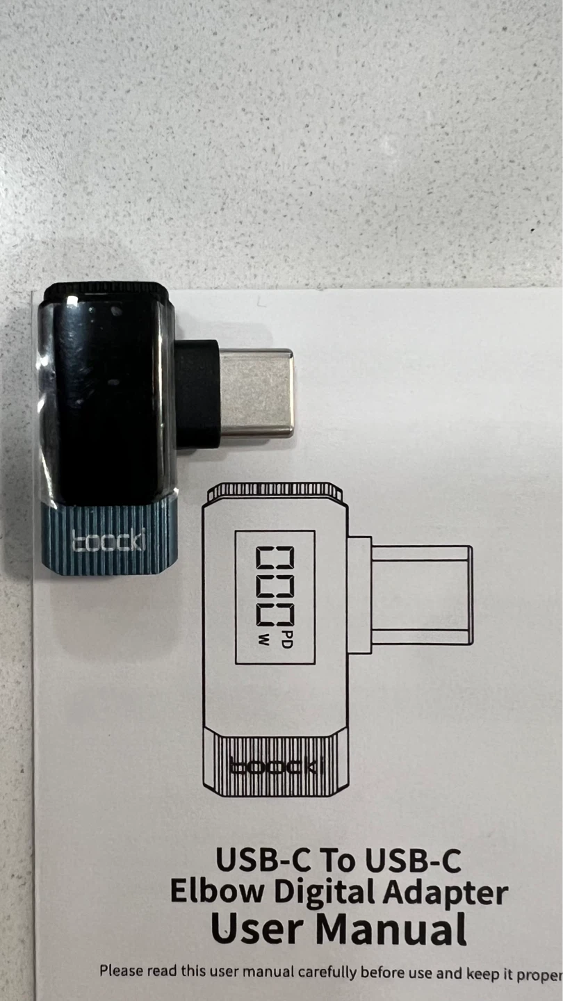 Brand New USB-C to USB-C Elbow Digital Adapter