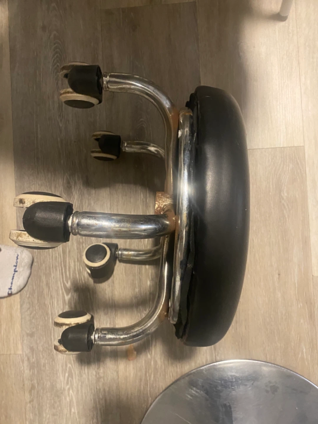 Black Office Chair Base with Casters - photo 2