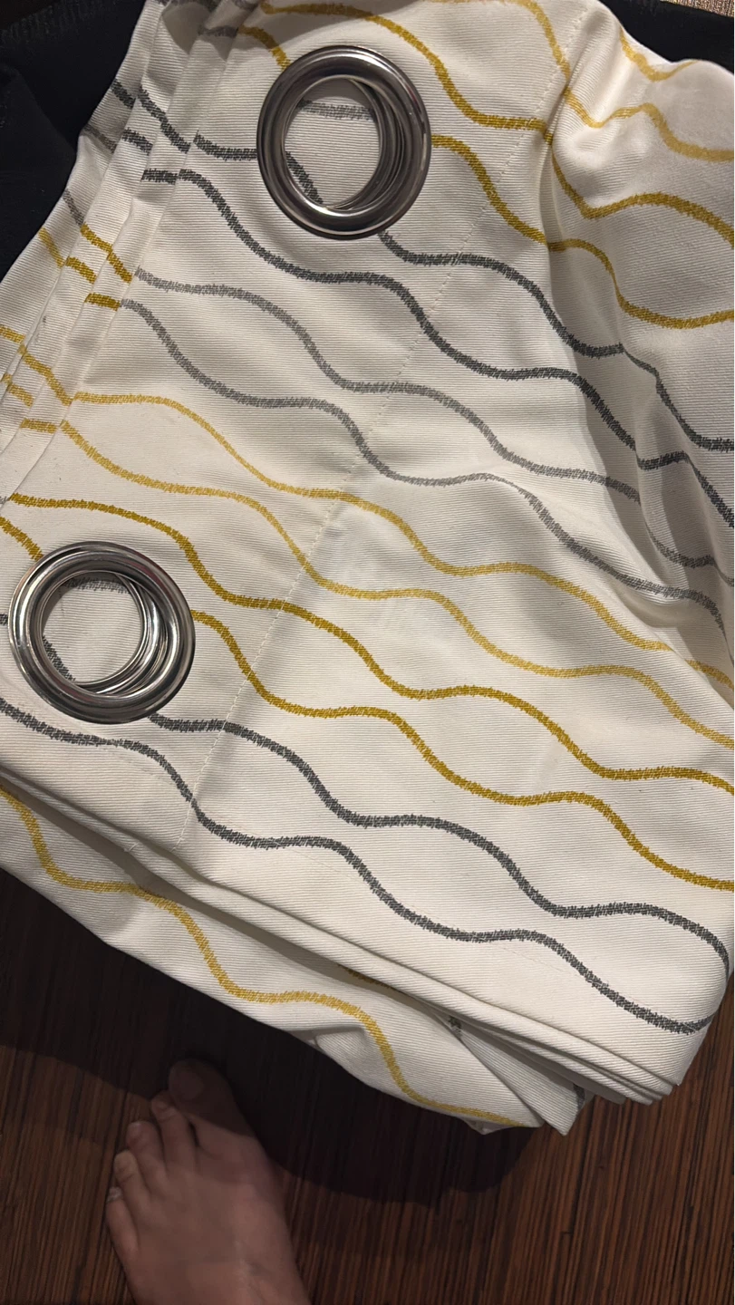 HENNY RAND Curtains - White/Gray Yellow - photo 2