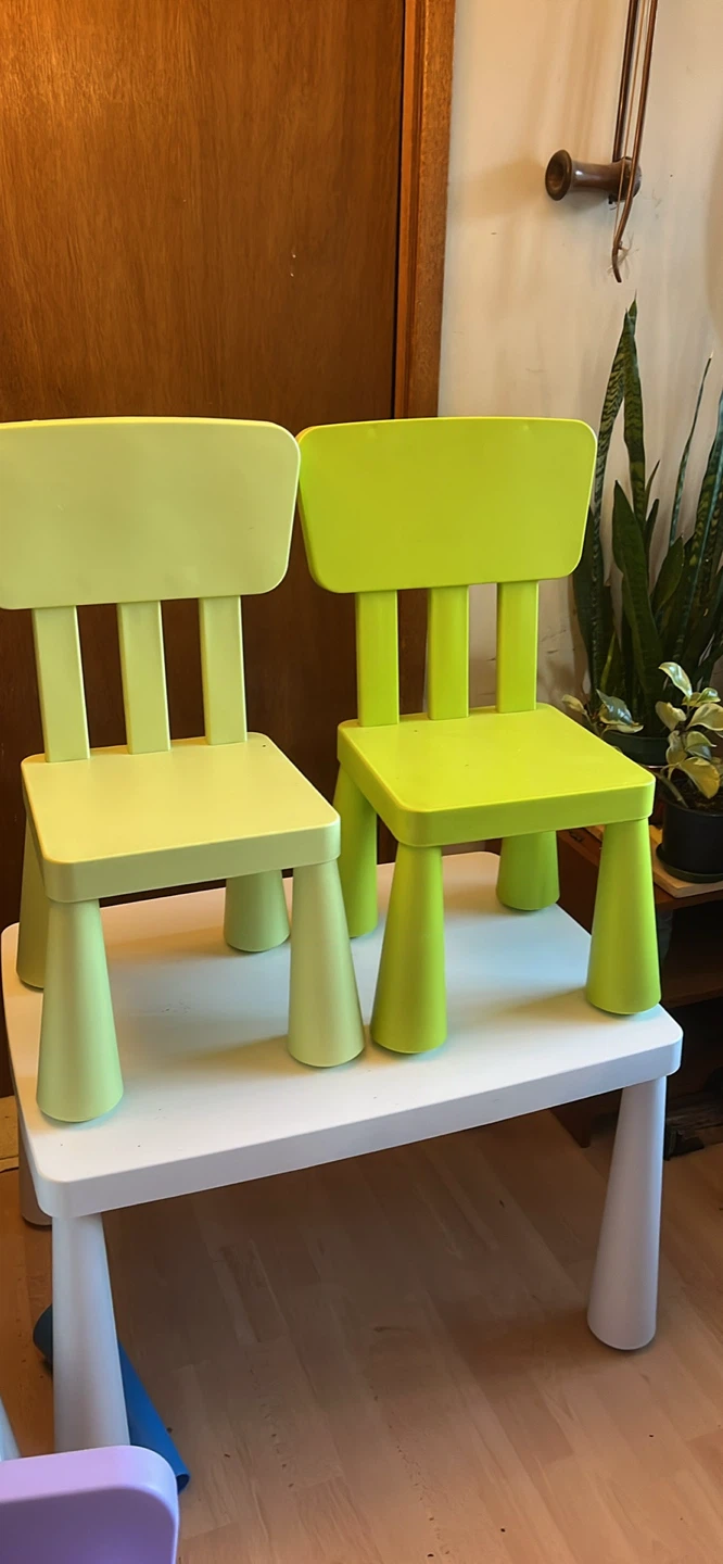 IKEA mammut table and 2 chairs - photo 5