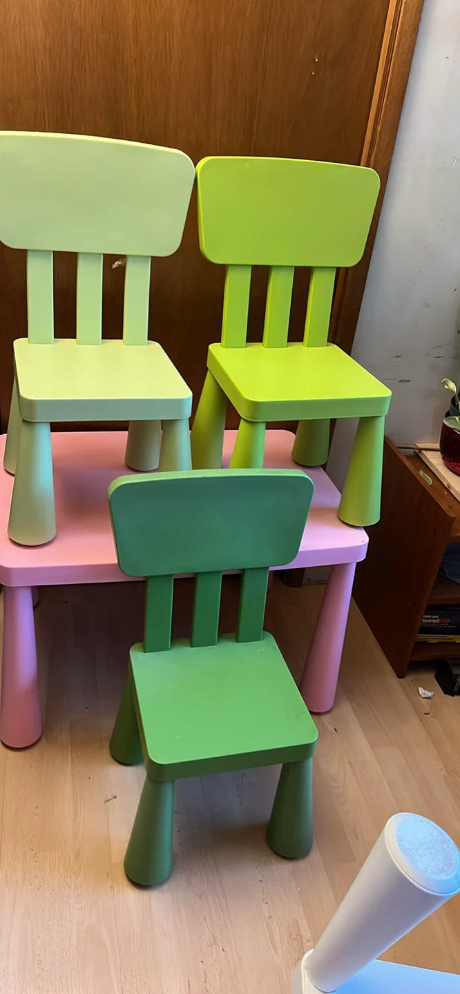 IKEA mammut table and 2 chairs - photo 2