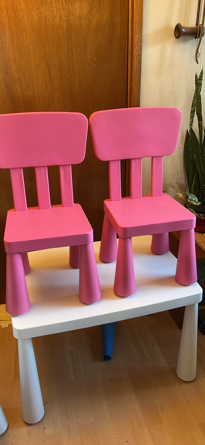 IKEA mammut table and 2 chairs - photo 4
