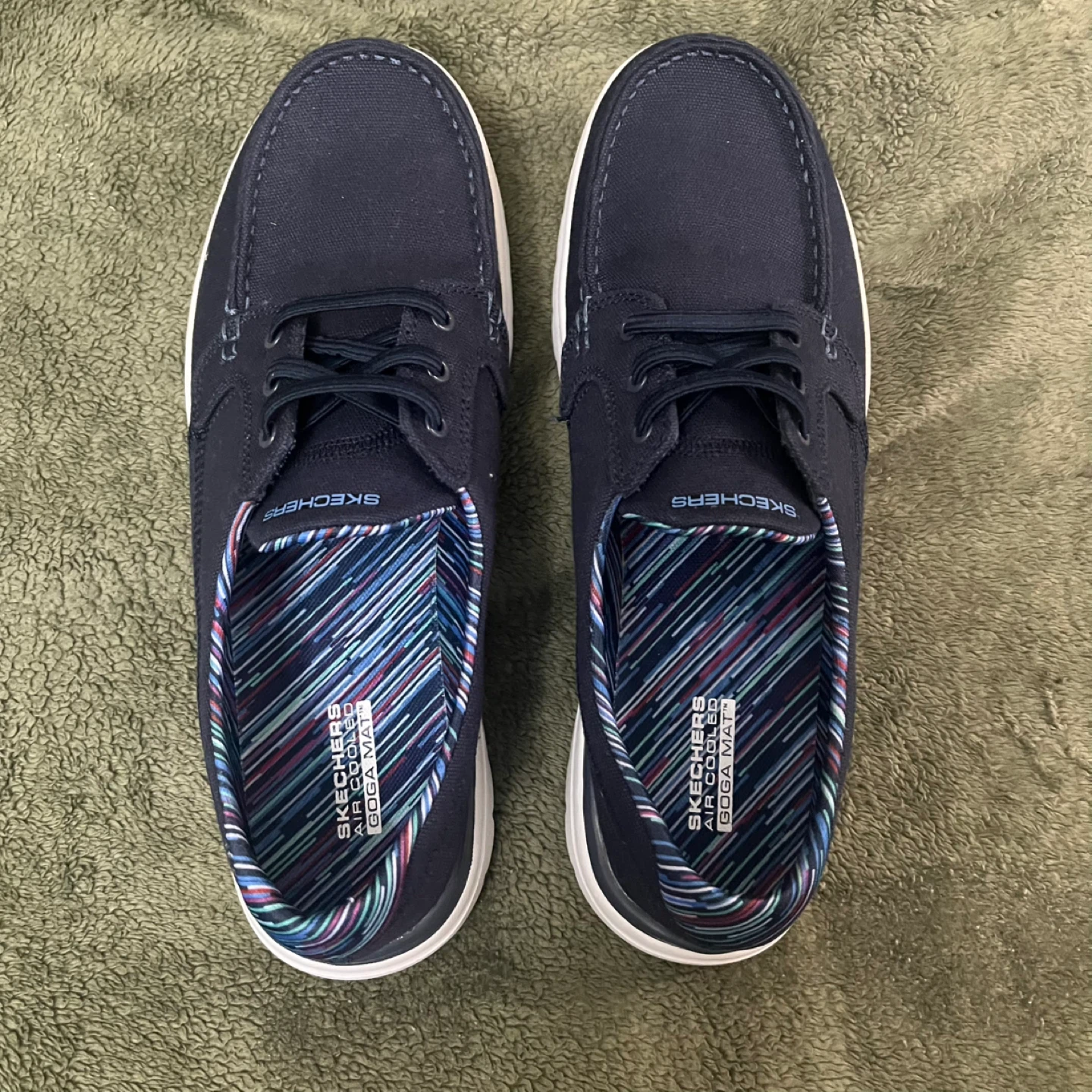 Skechers Navy Blue Boat Shoes