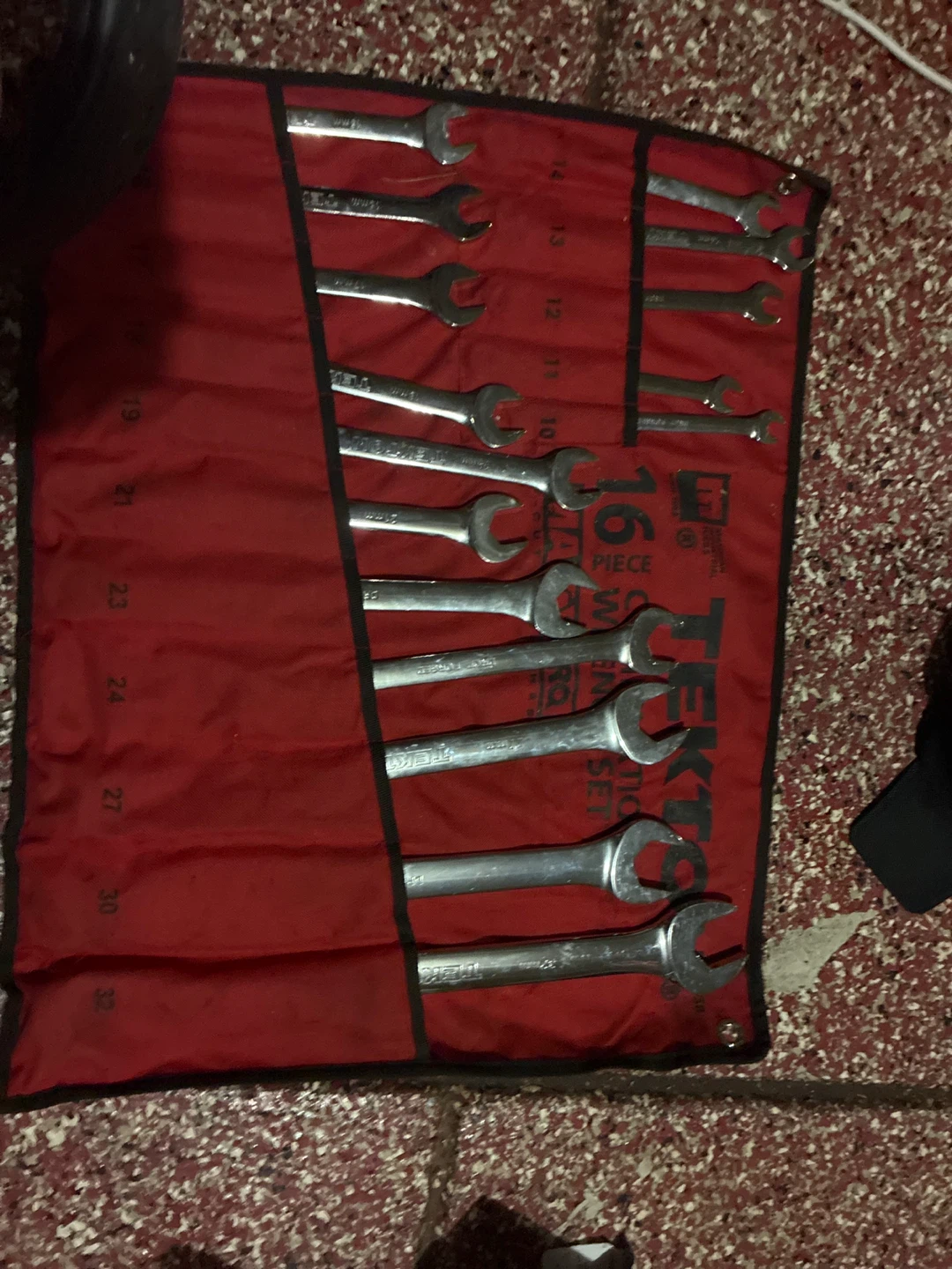 TEKTON 16 Piece Combination Wrench Set