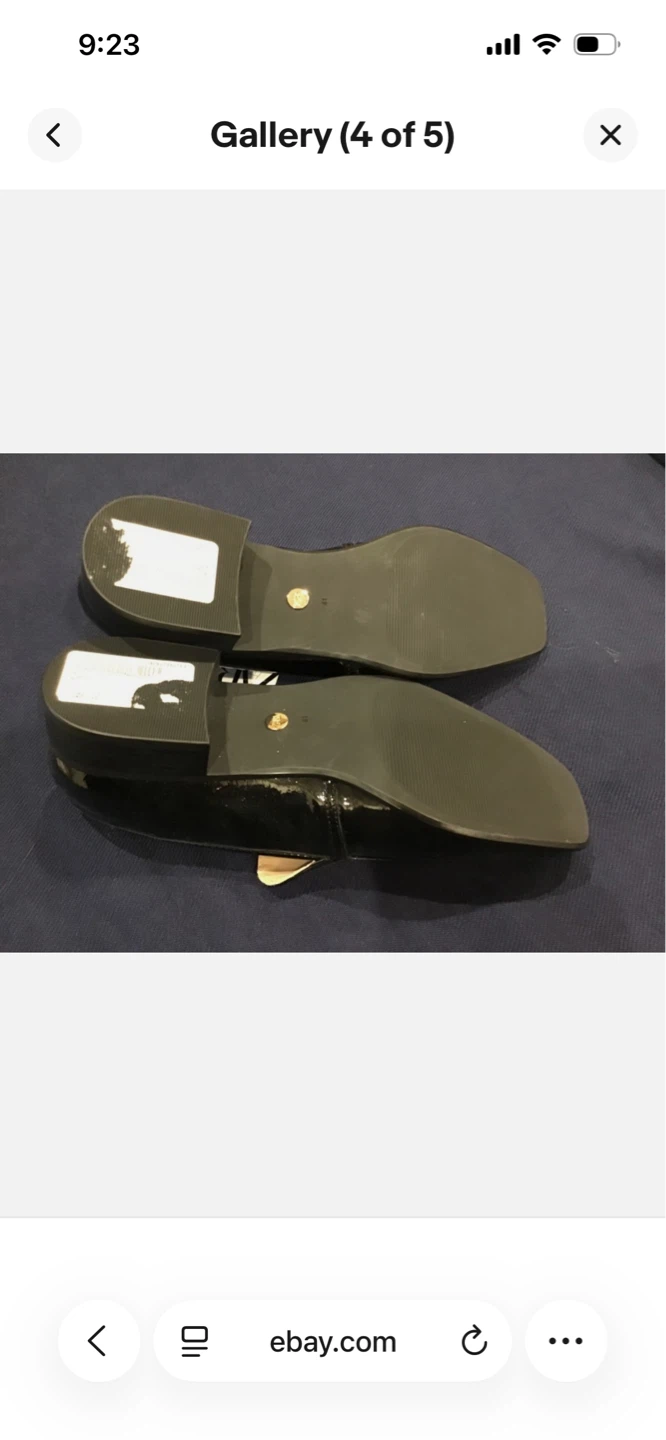 Black Patent Loafers Size 41 - photo 2