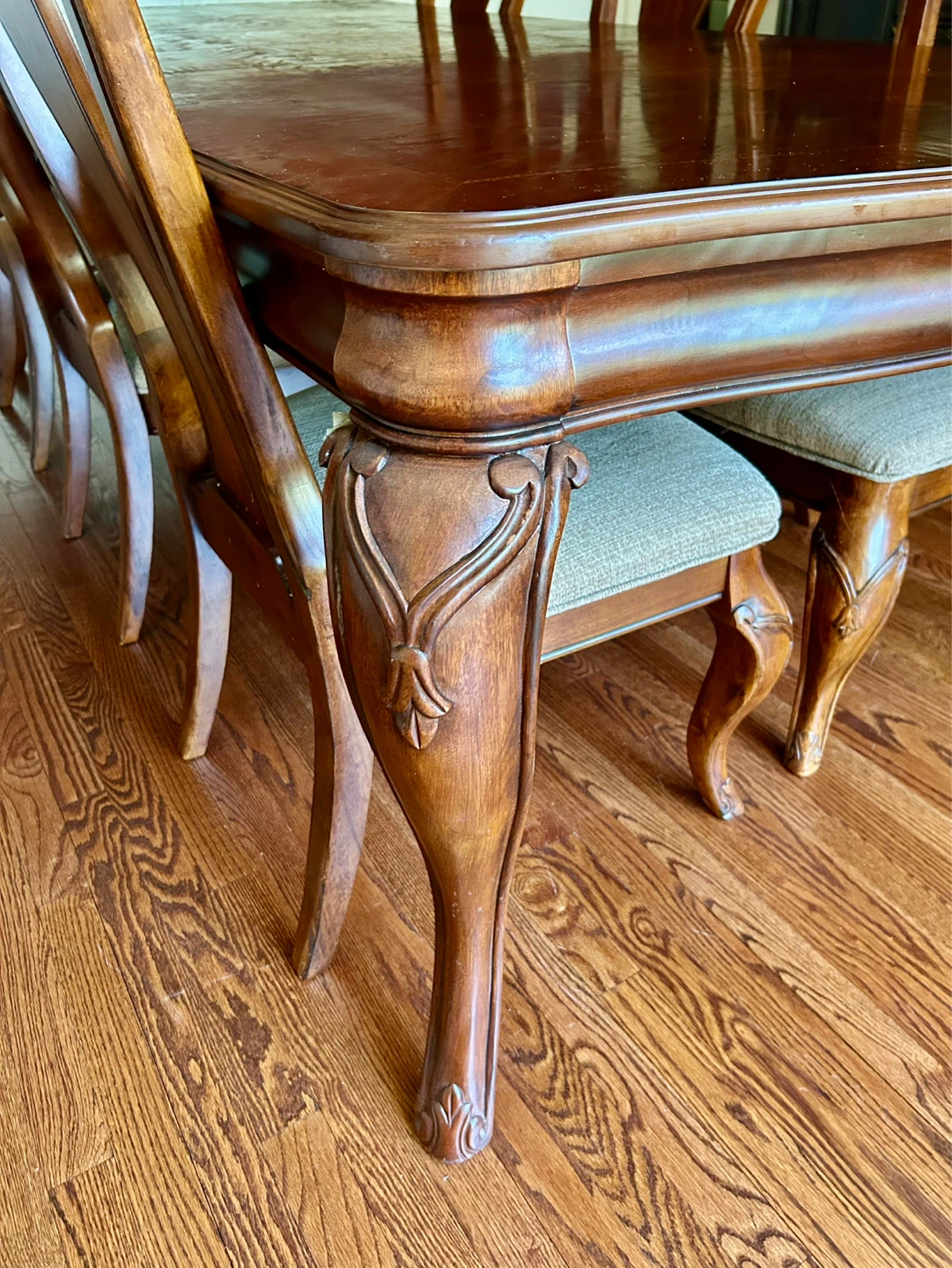 Wooden Dining Table Set with 6 Chairs - photo 3