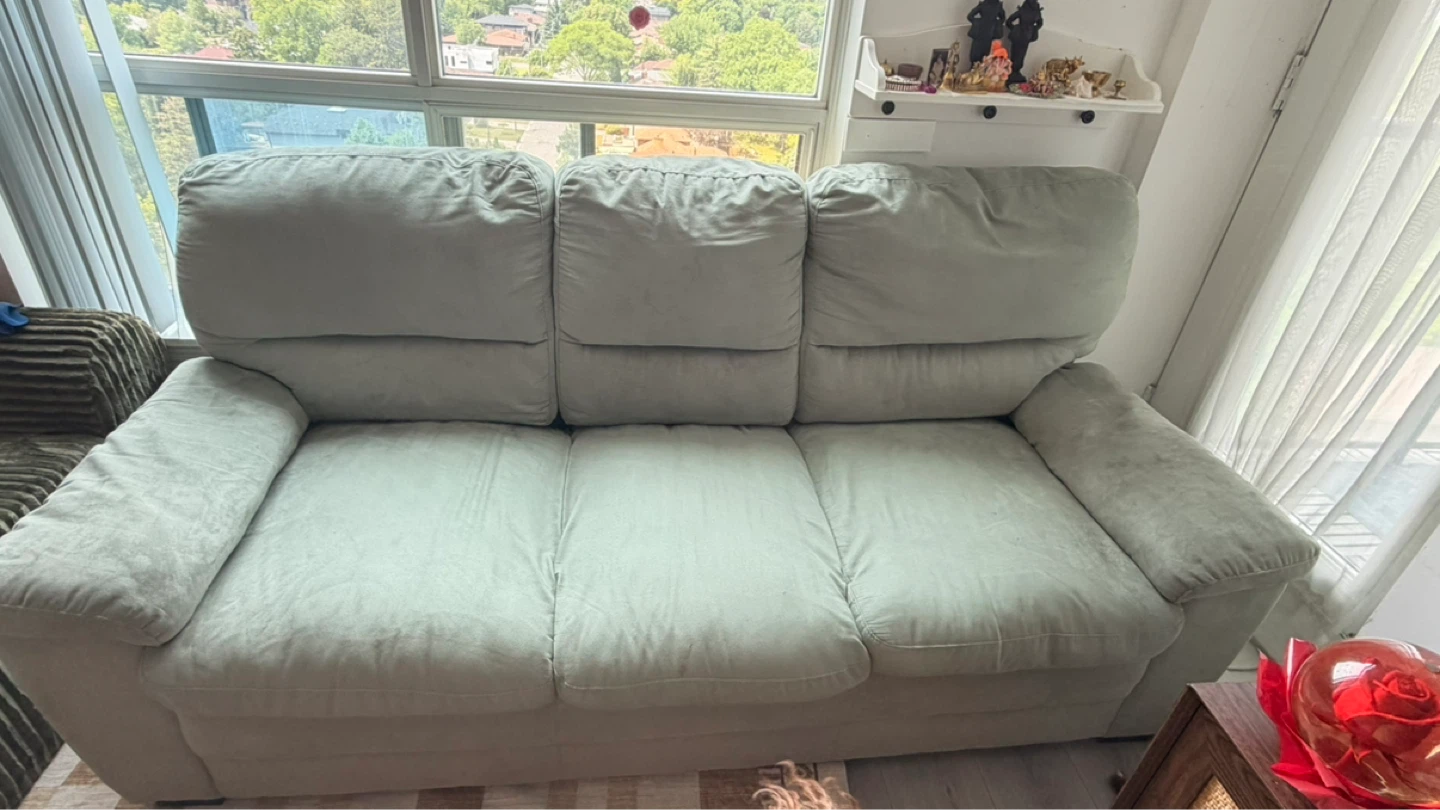 Light Grey 3-Seater Sofa - photo 3