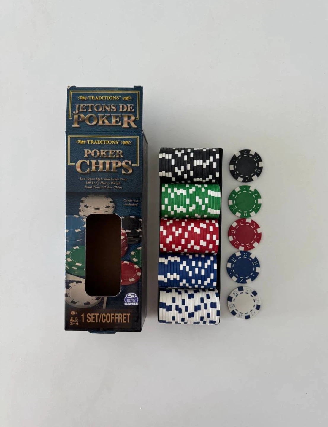Traditions 100 Count Poker Chips Set