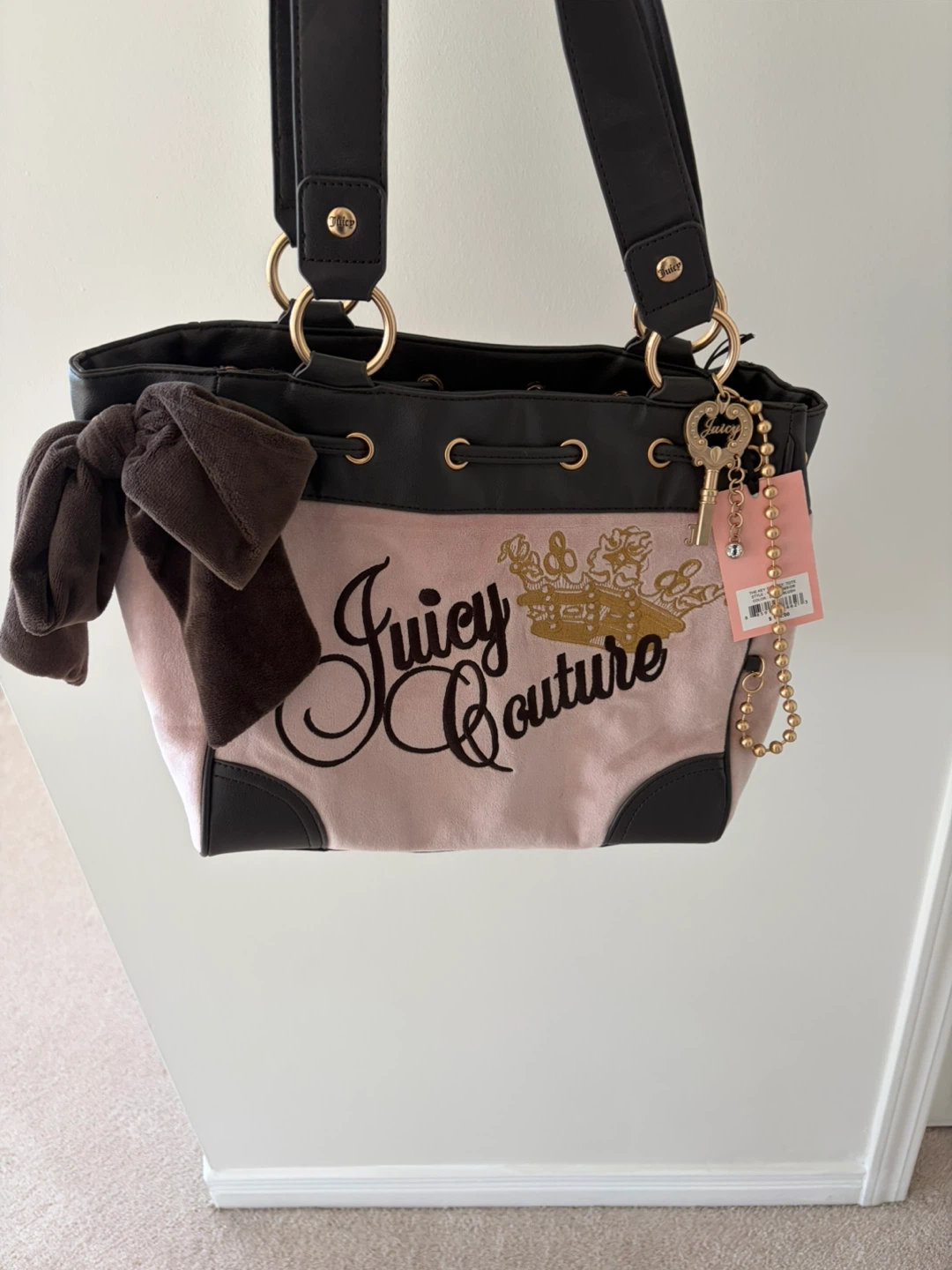 Juicy Couture Daydreamer Tote Bag - Pink & Brown