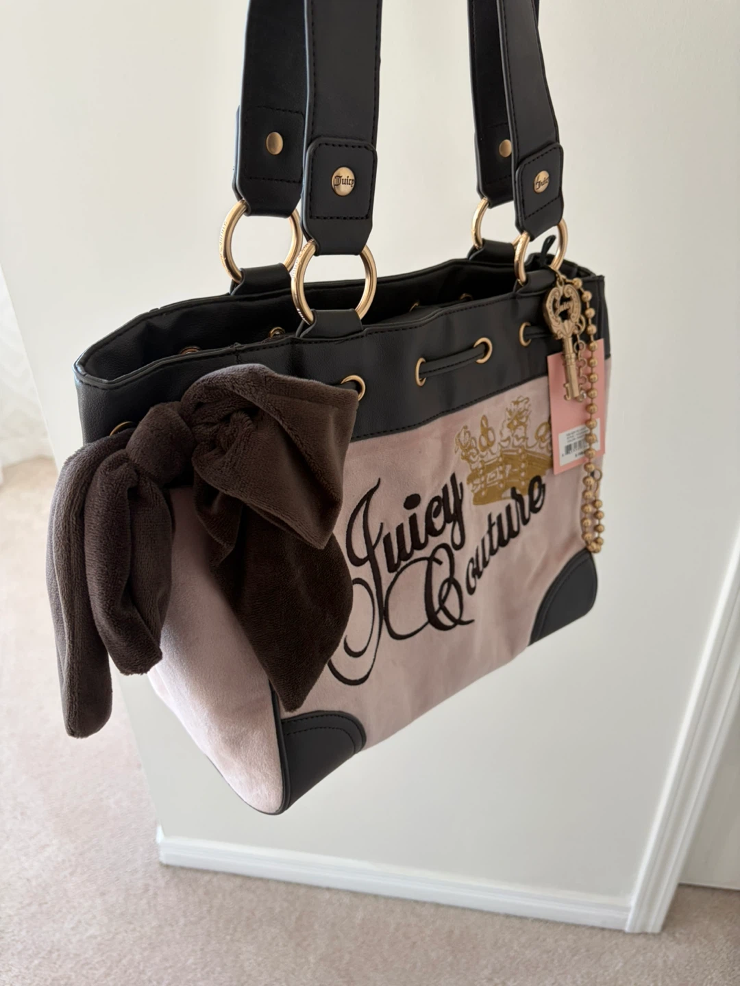 Juicy Couture Daydreamer Tote Bag - Pink & Brown - photo 3
