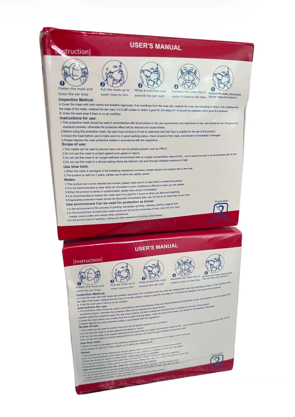 KN95 Foldable Protective Face Masks – 20 Masks Per Box – new - photo 2