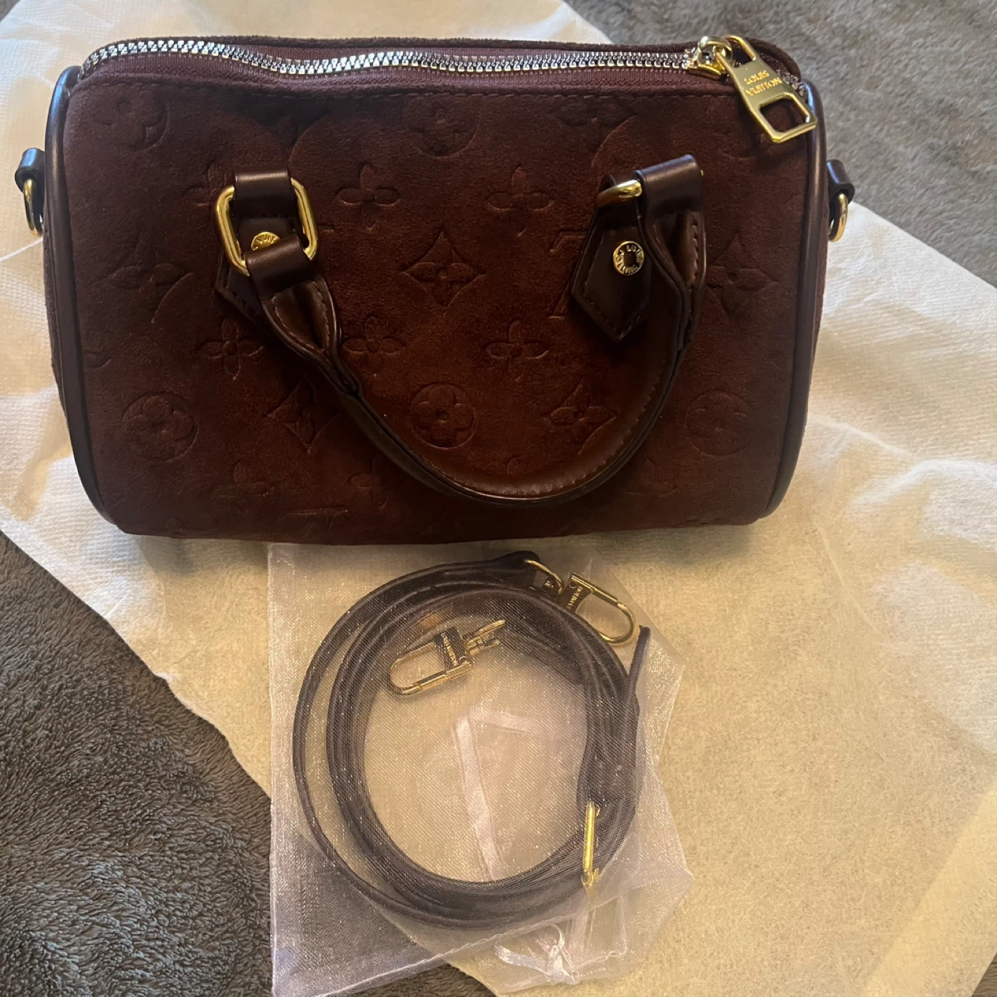 Speedy Nano Monogram Suede Bag - photo 3
