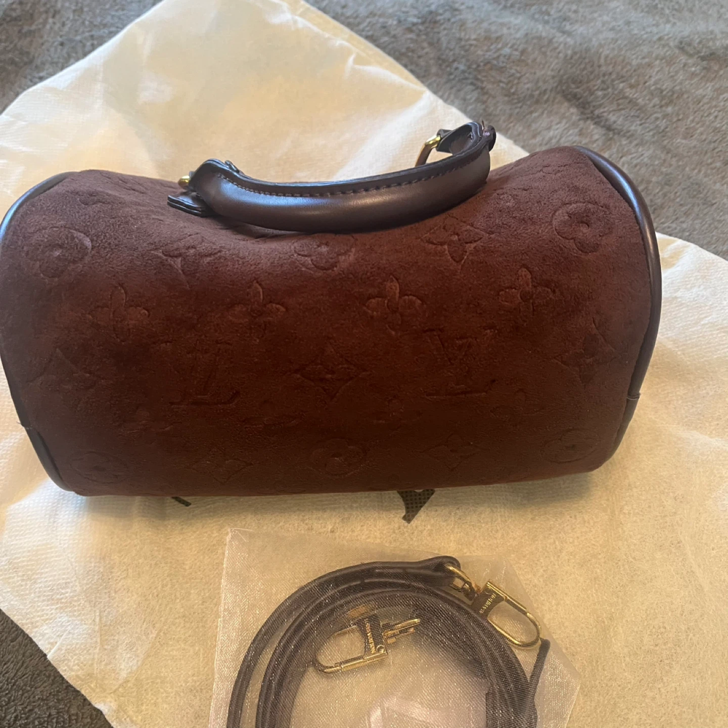 Speedy Nano Monogram Suede Bag - photo 2