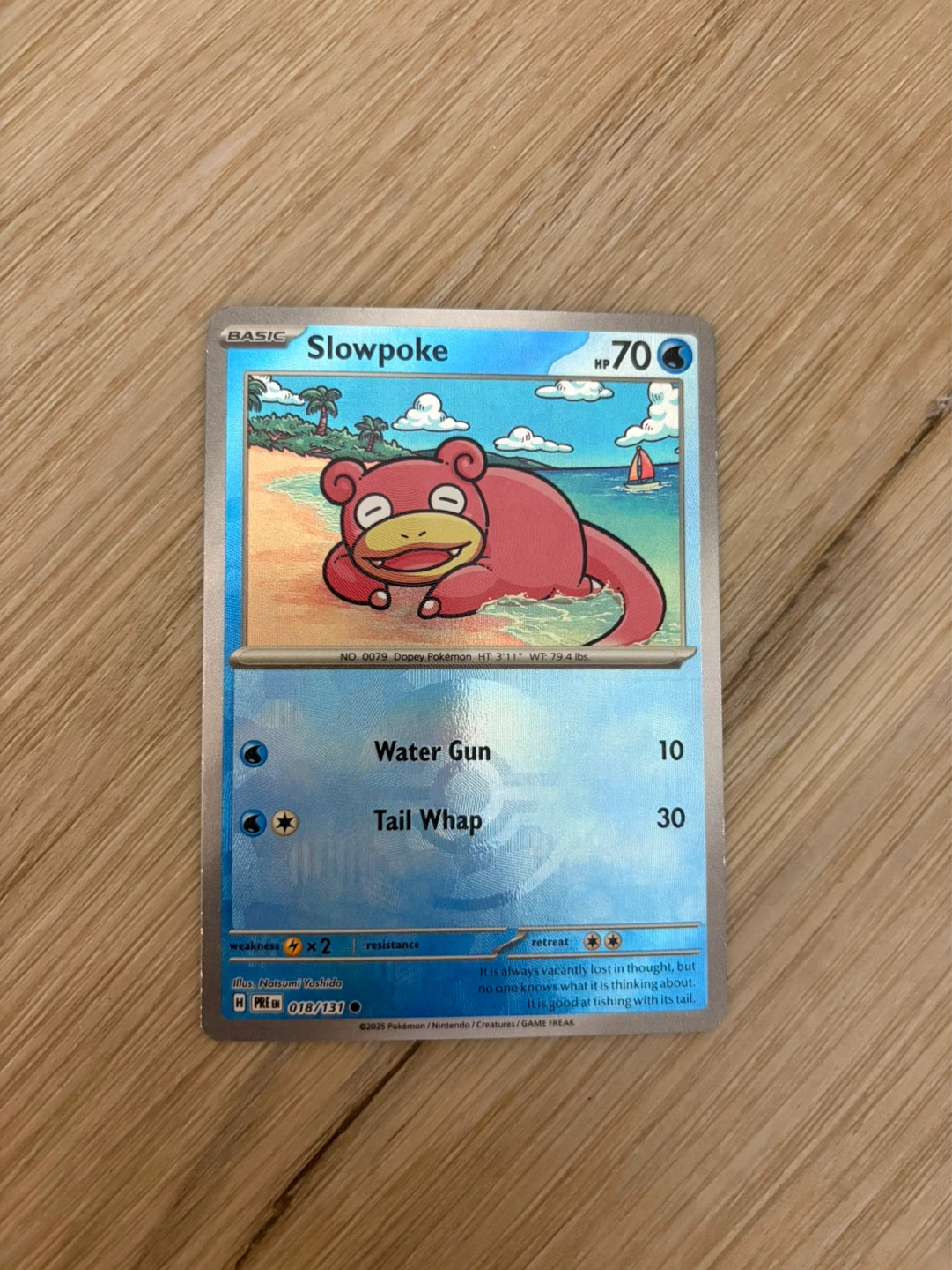 Pokémon Slowpoke Card