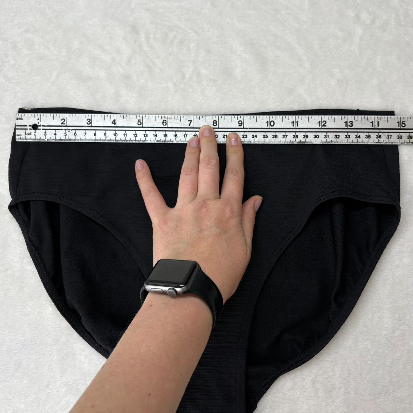 It Figures Black Textured Bikini Bottoms High Waist Size 14 - photo 4