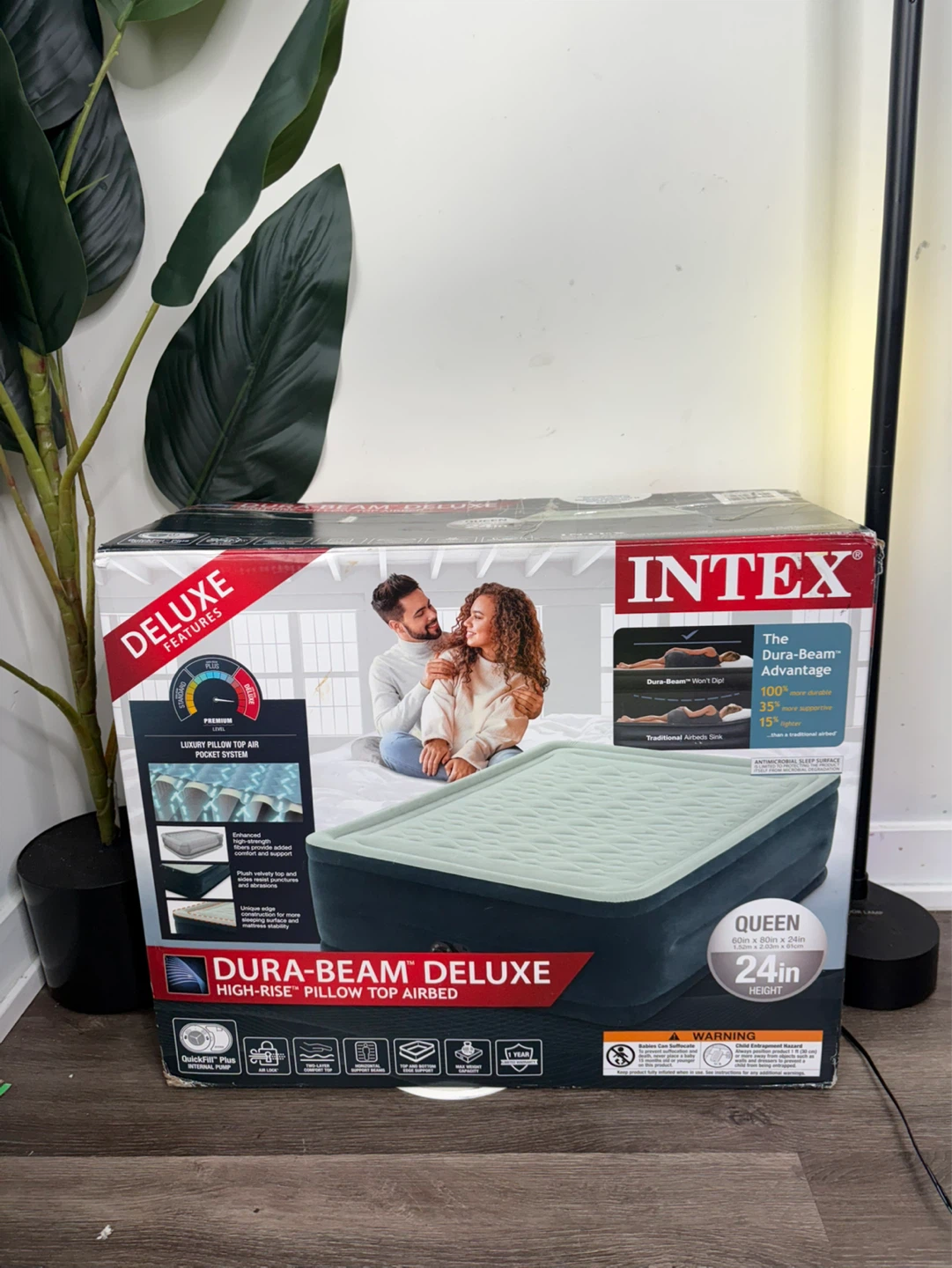 Intex Dura-Beam Deluxe  Air Mattress - photo 3