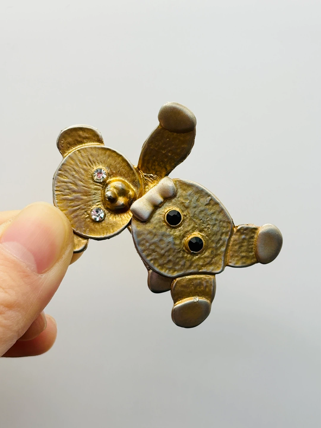 Vintage articulated teddy bear brooch - photo 3