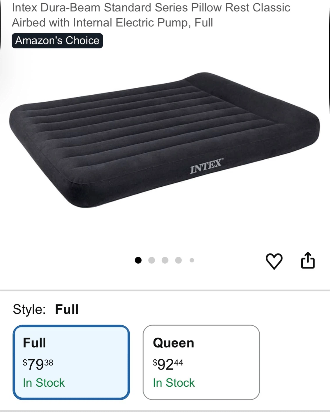 Intex Dura-Beam Airbed - Full Size - photo 4