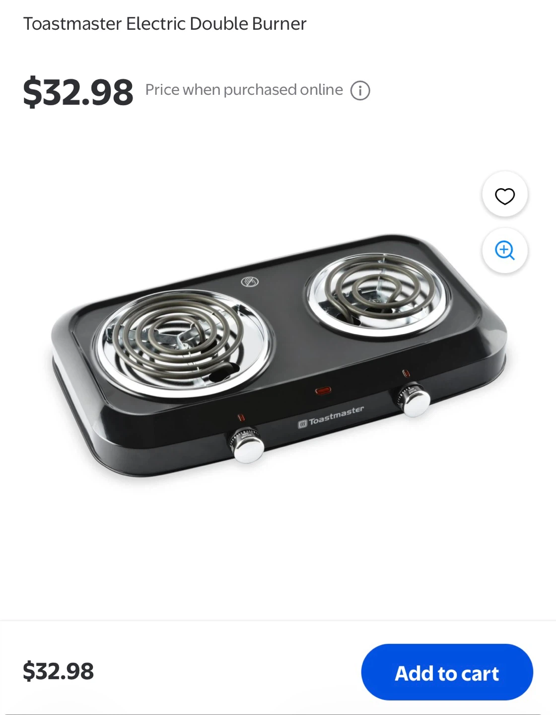 Toastmaster Electric Double Burner - photo 5