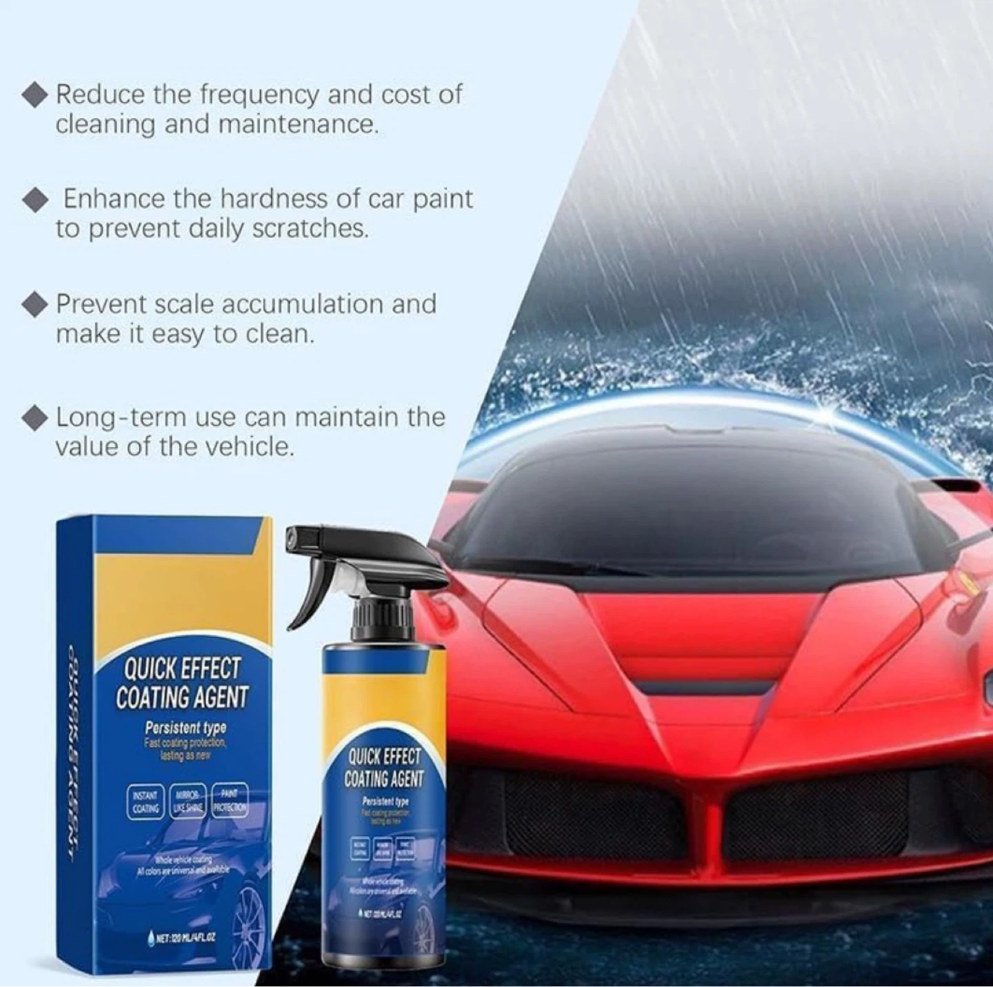 Quick Effect Car Coating Spray Kit – 2 Pack – Brand New Sealed - photo 5