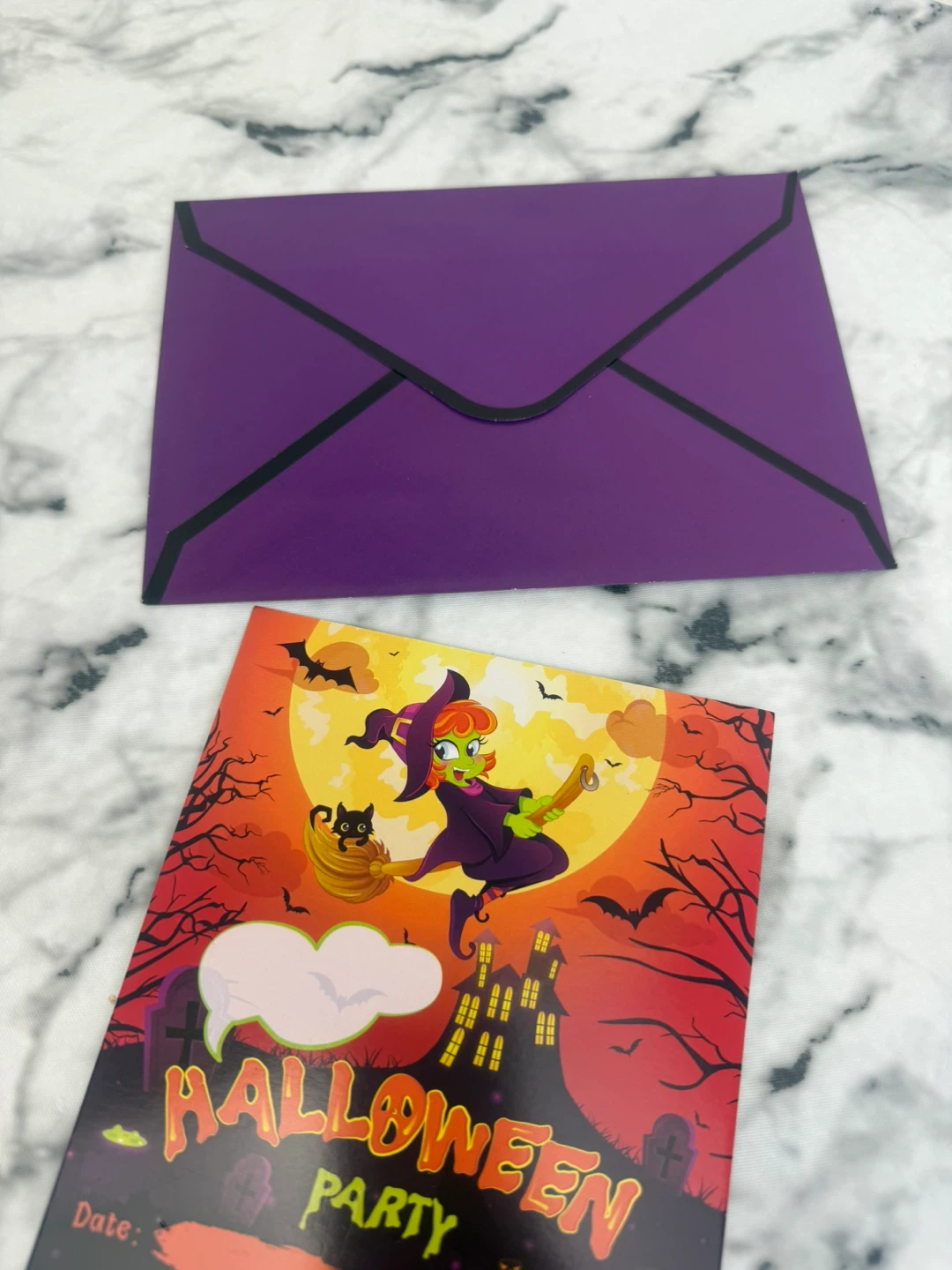 Halloween Party Invitations with Envelopes - photo 3