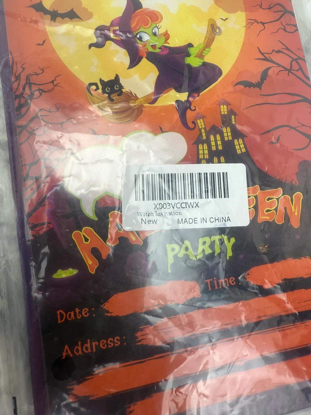 Halloween Party Invitations with Envelopes - photo 5