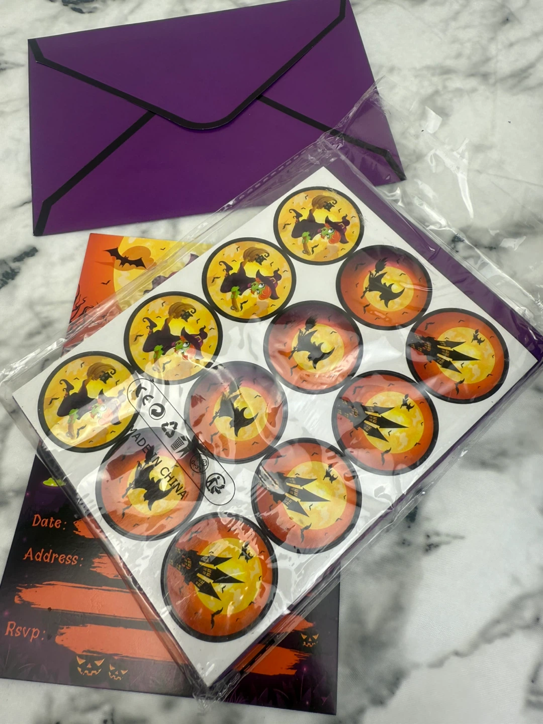 Halloween Party Invitations with Envelopes - photo 4