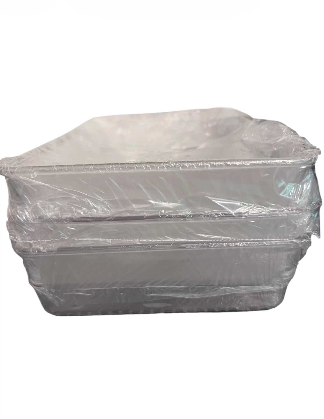 3-Pack Plastic Drawer Organizers – 12” x 6” – Brand New