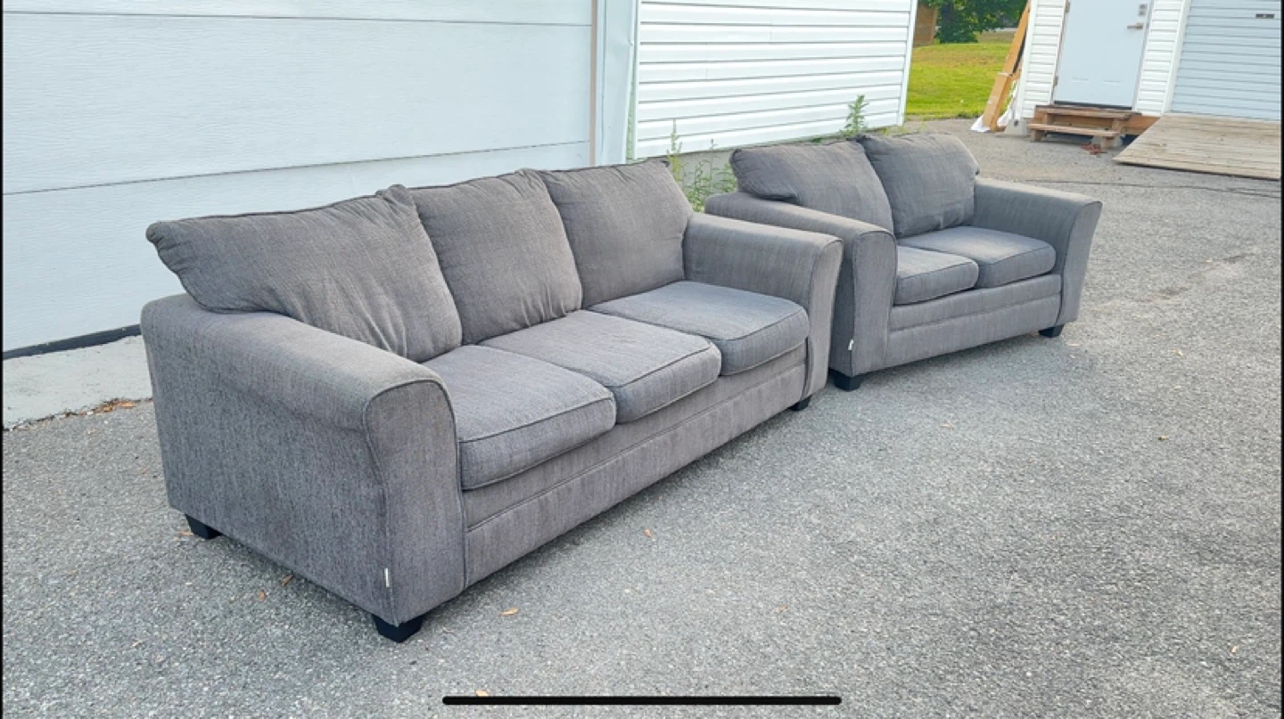 Leon’s Modern Grey Sofa & Loveseat (CAN DELIVER) - photo 3