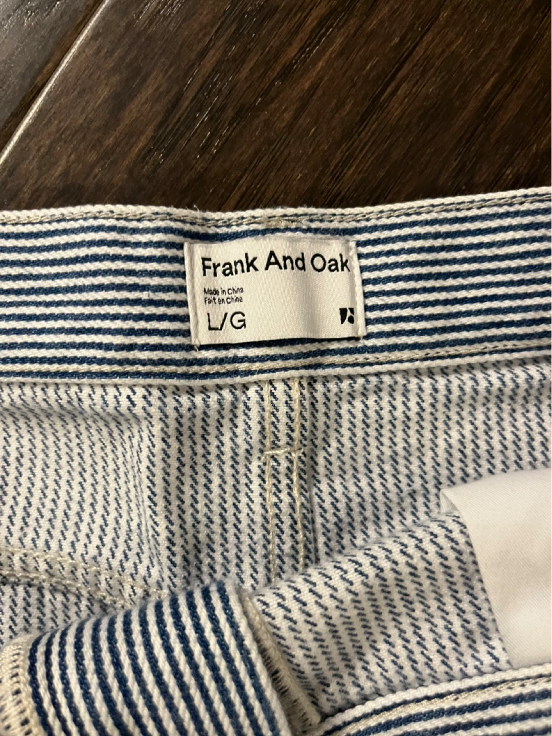 Frank And Oak Denim Striped Mini Skirt - photo 2