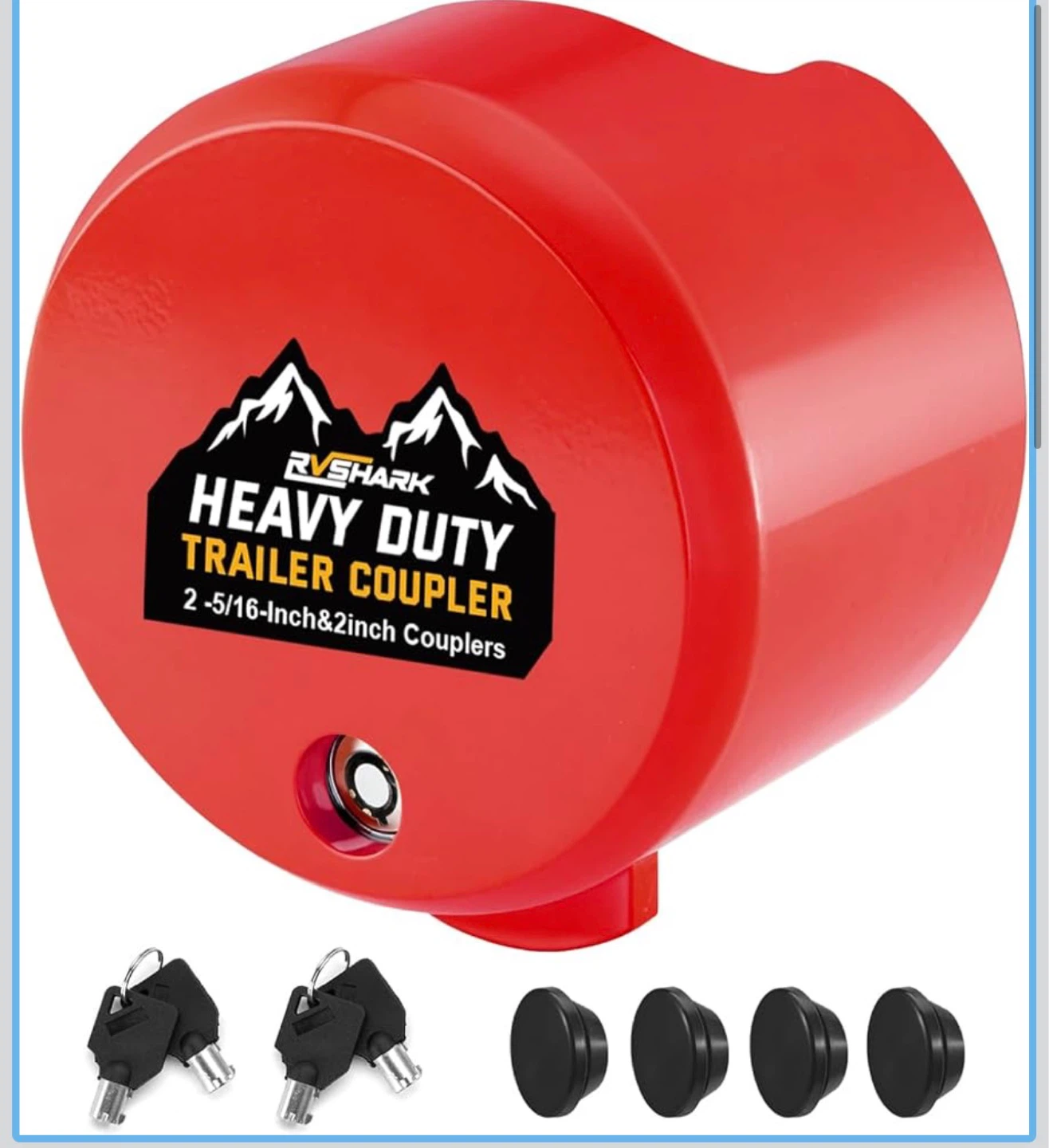 RVSHARK Heavy Duty Trailer Coupler Lock