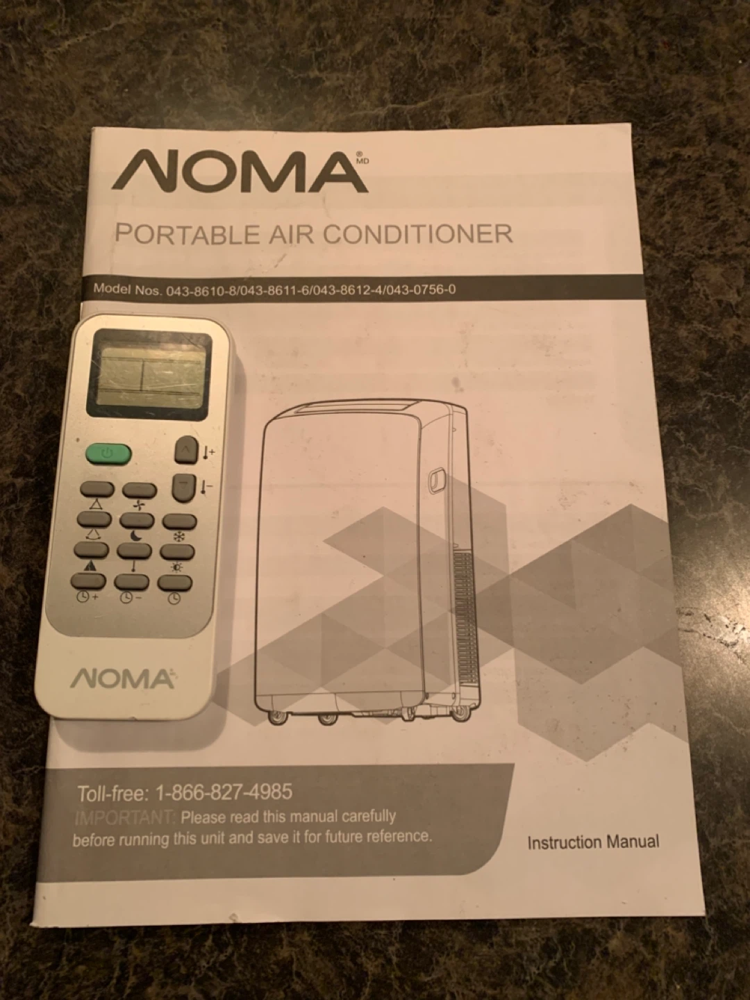 NOMA 10K Portable Air Conditioner with Remote and Hose - photo 3