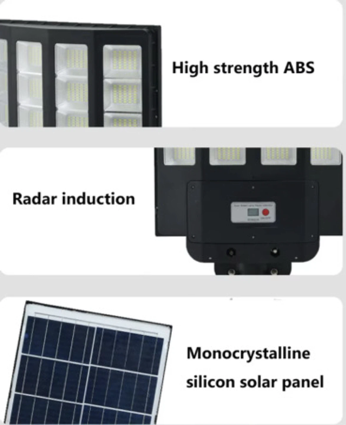 1500W Solar Street Light with Radar Induction and Remote - photo 3
