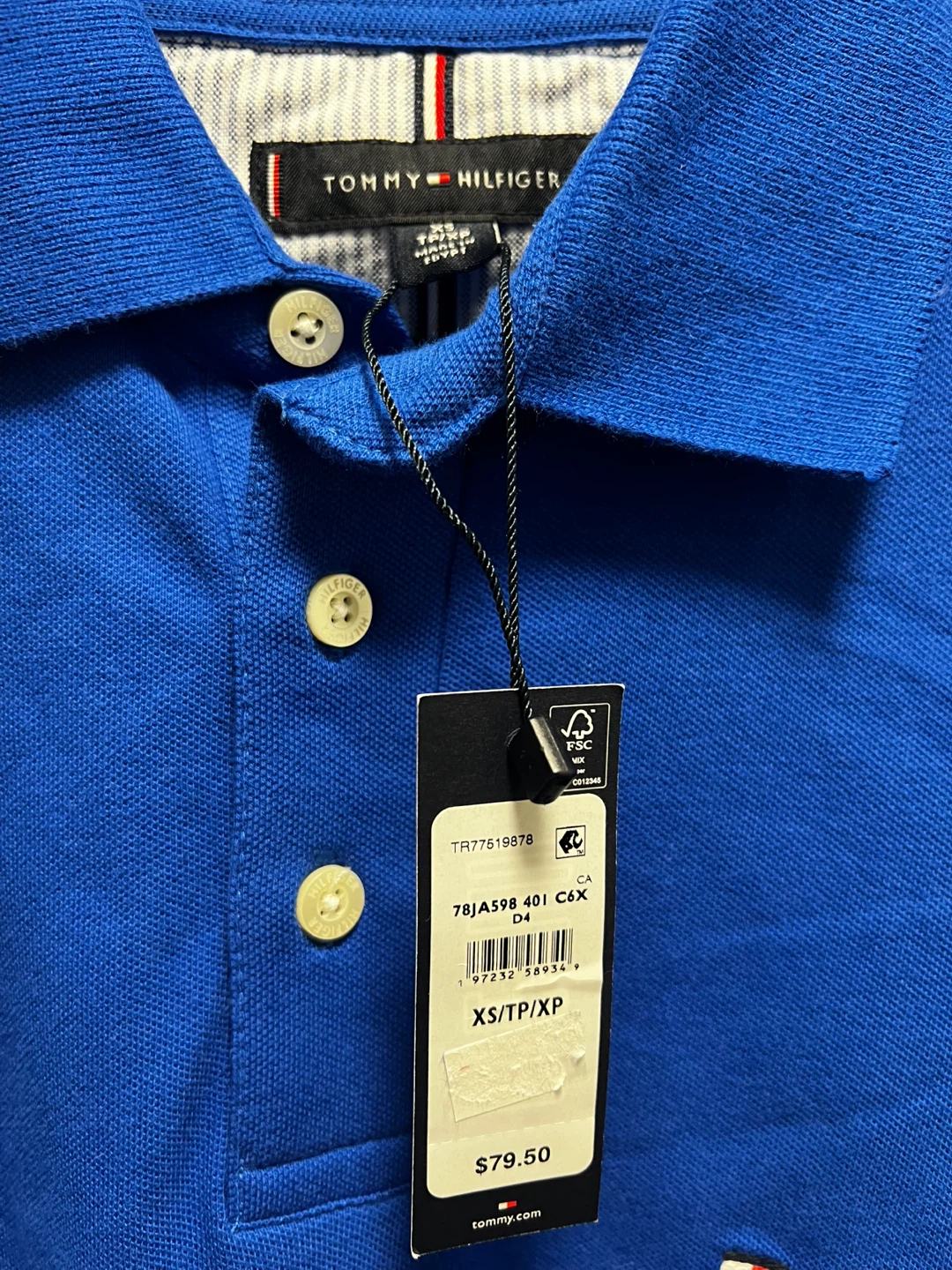 Tommy Hilfiger Blue Polo Shirt - XS - photo 3