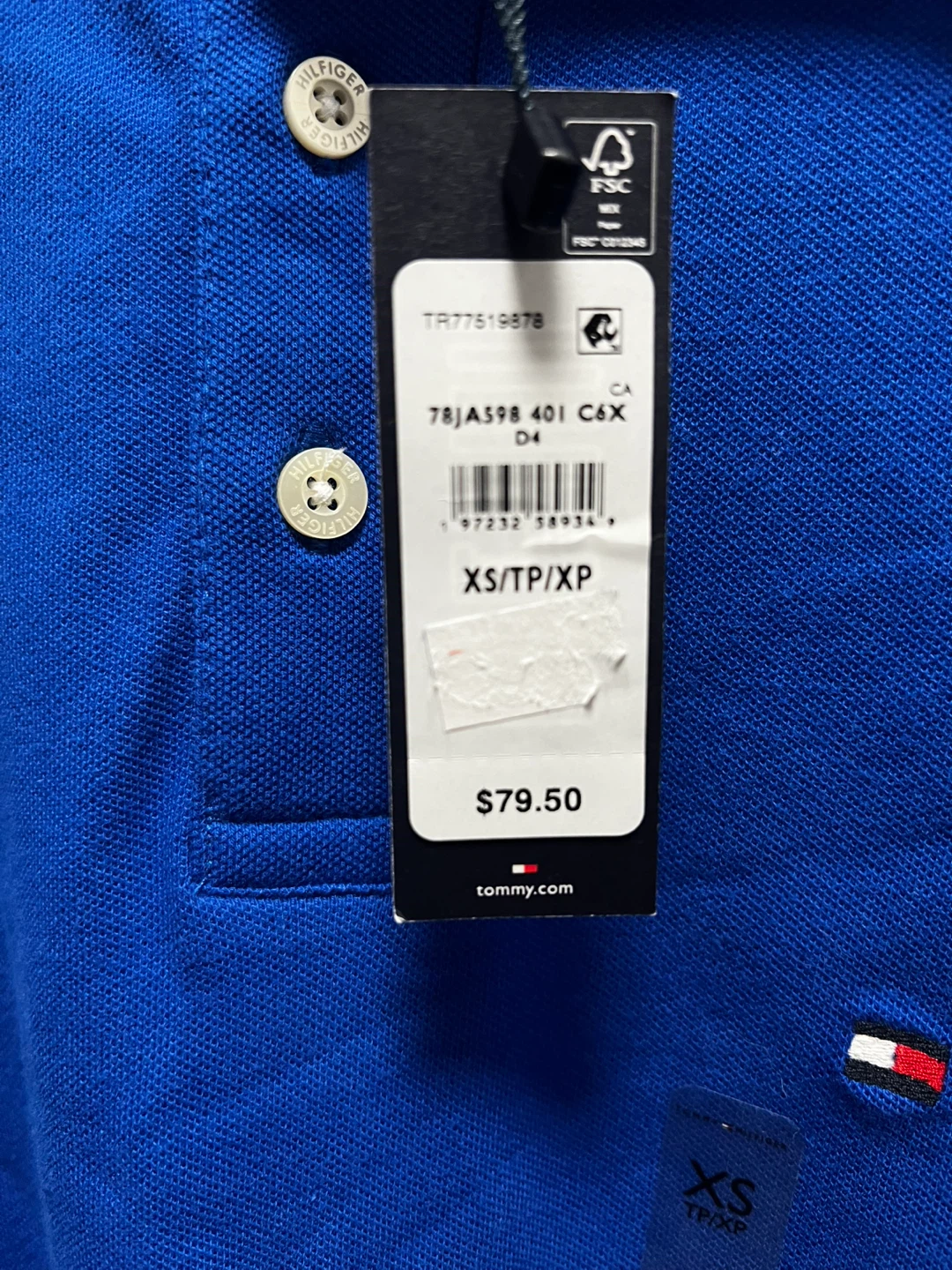 Tommy Hilfiger Blue Polo Shirt - XS - photo 4
