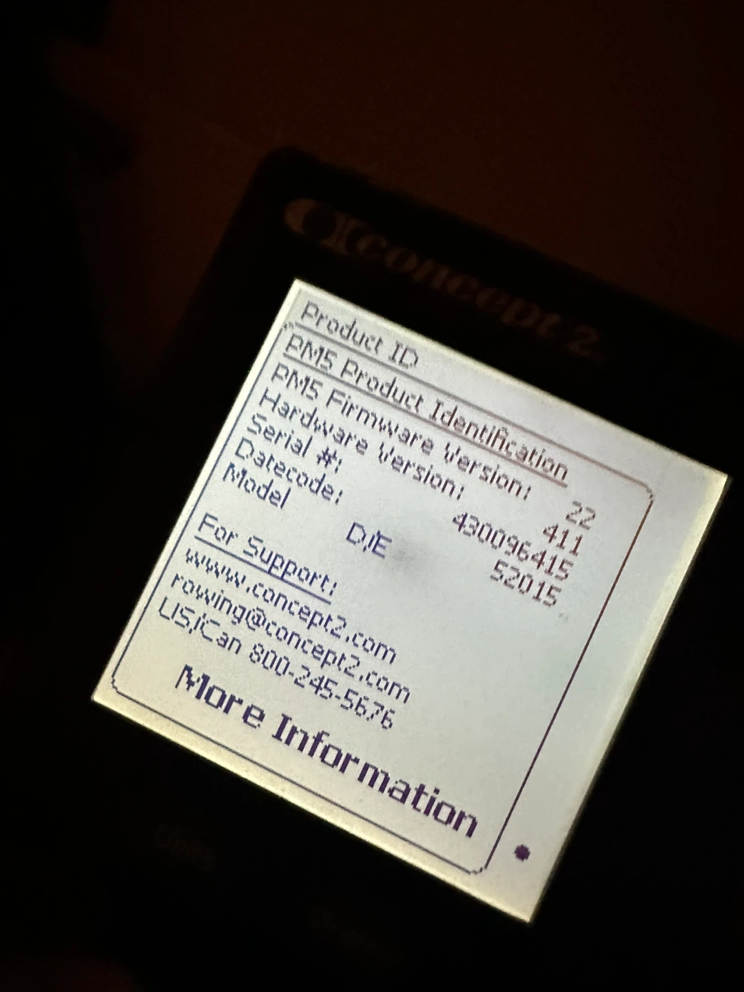 Concept 2 Rowing erg only  266 miles - photo 3