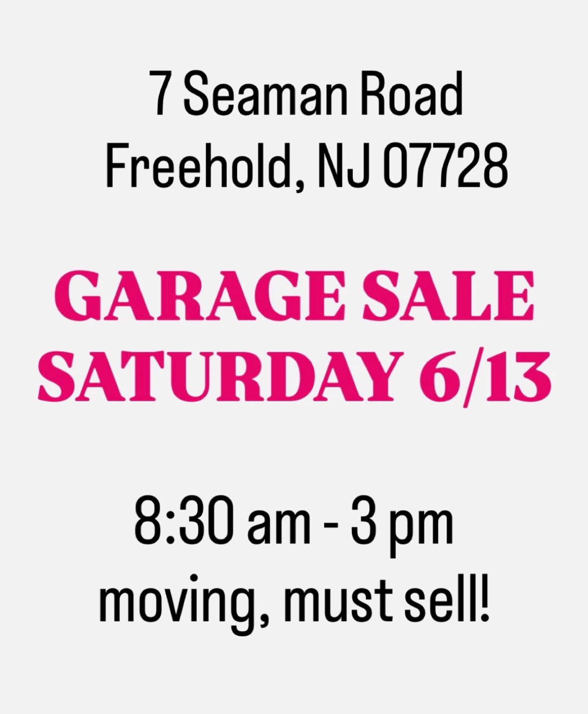 Garage Sale - Freehold, NJ