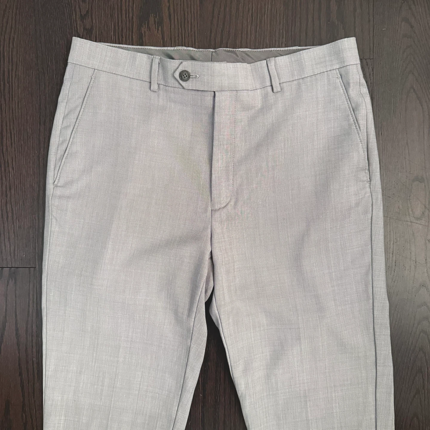 Men’s Calvin Klein fine wool pale grey dress pants
