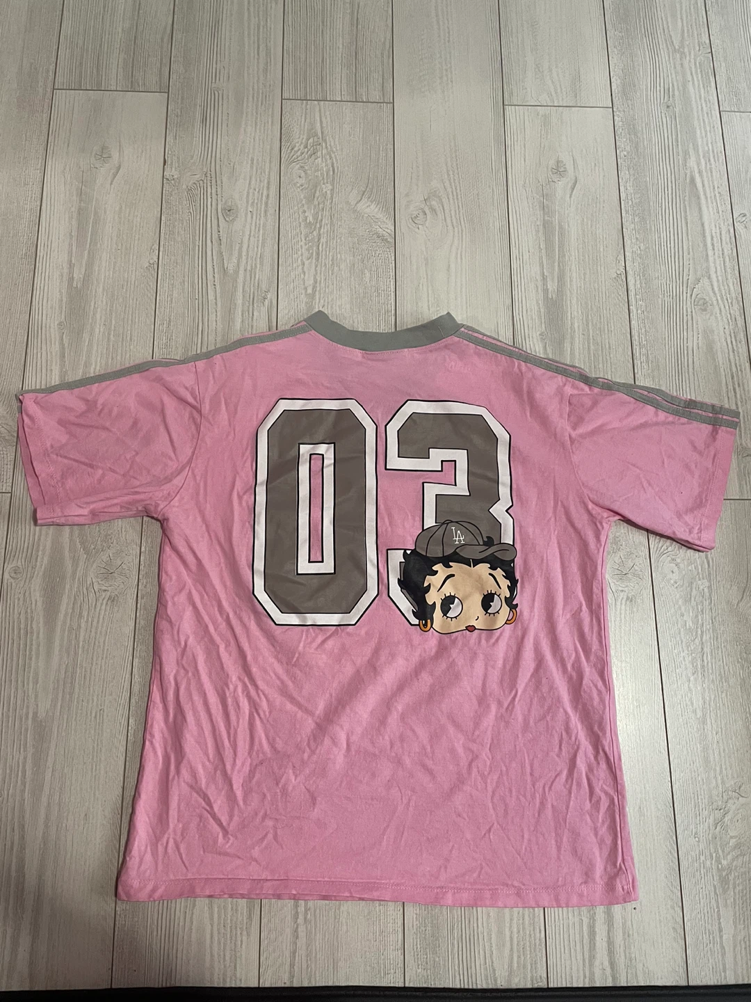 New Era Betty Boop Dodgers World Series Champions T-Shirt - photo 2