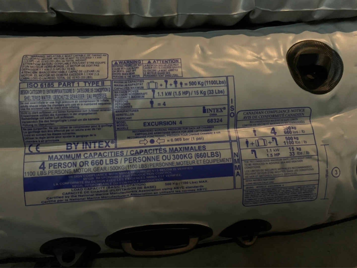 Intex Excursion 4 Inflatable Boat - photo 3