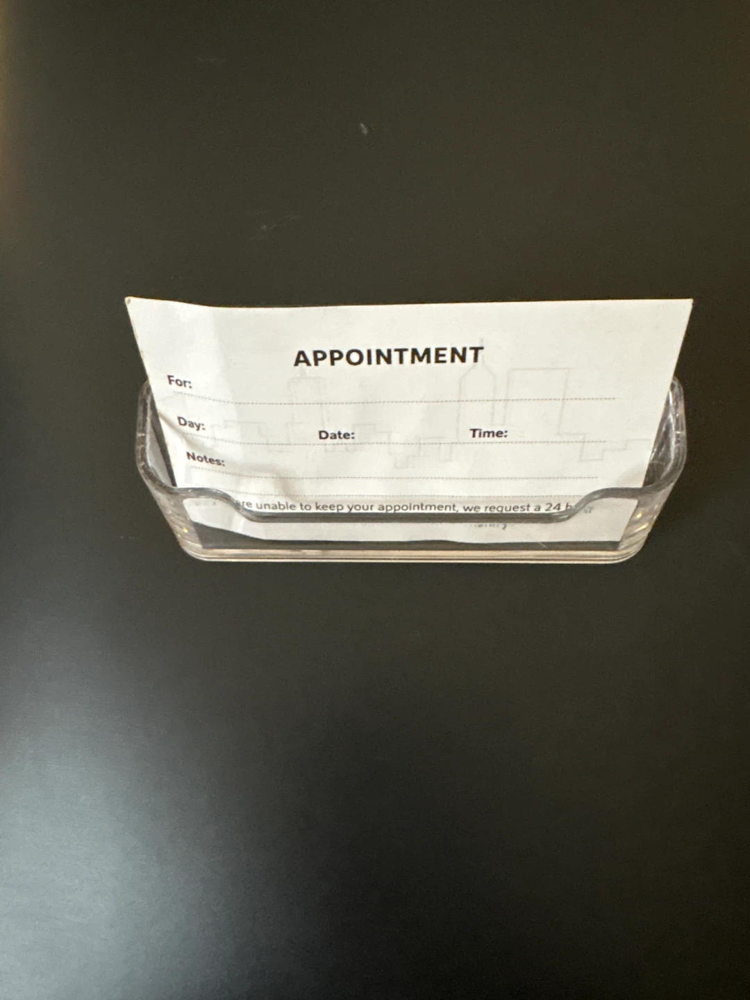 Clear business Card Holder - photo 3