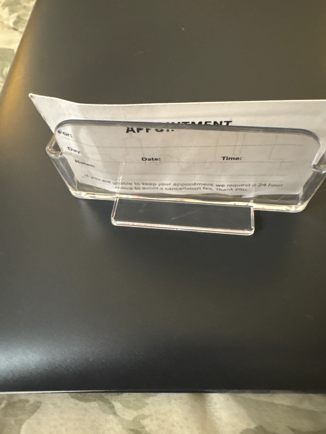 Clear business Card Holder - photo 5