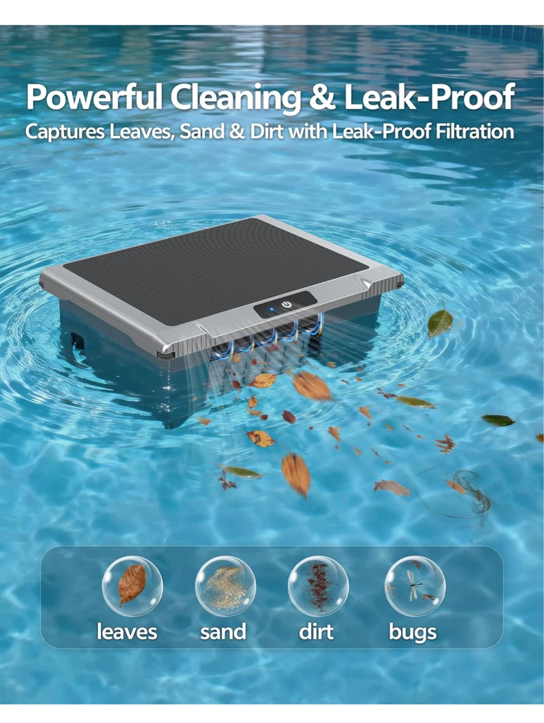 i-Clyner Automatic Pool Cleaner with Solar Charging - photo 3