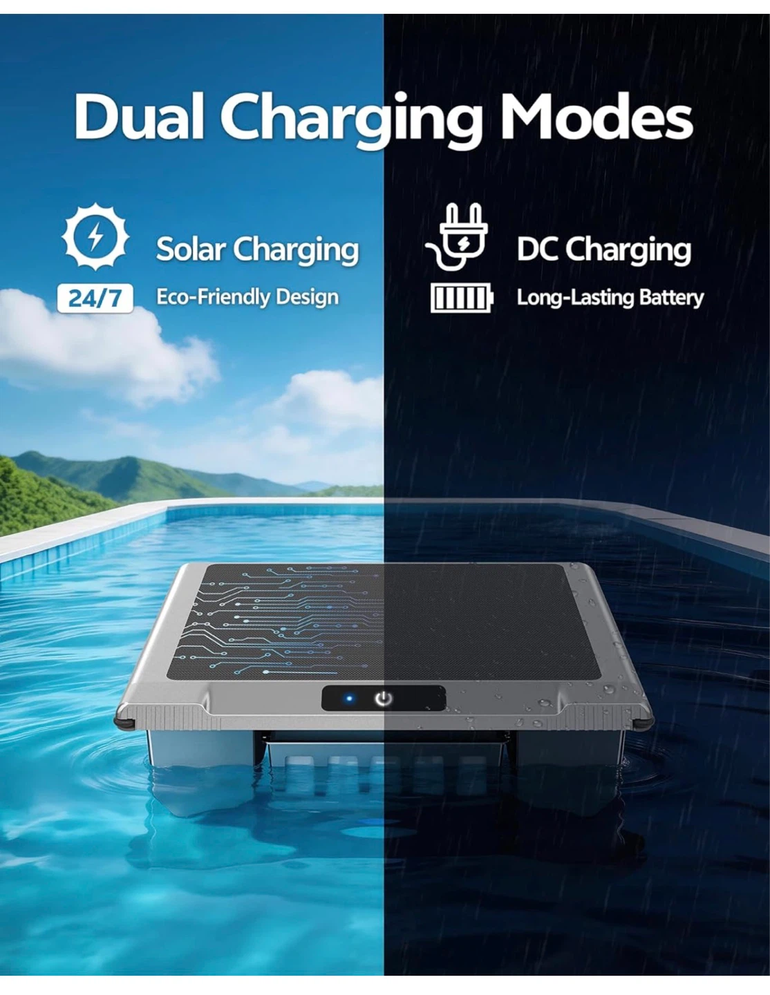 i-Clyner Automatic Pool Cleaner with Solar Charging - photo 5